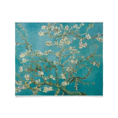 Almond Blossoms Painting Blanket