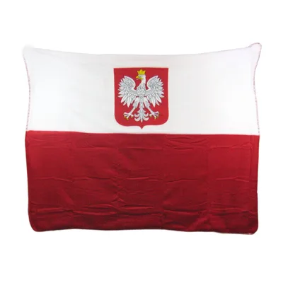 Polish Eagle Flag Design Blanket: Cozy Coat of Arms Throw