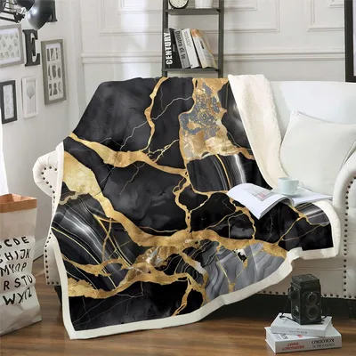 Black Marble with Gold Blanket: Dark Stone and Shimmering Veins