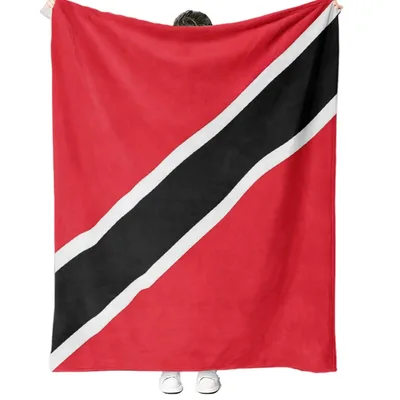 Trinidad and Tobago Flag Blanket: Bold Red Black White Design