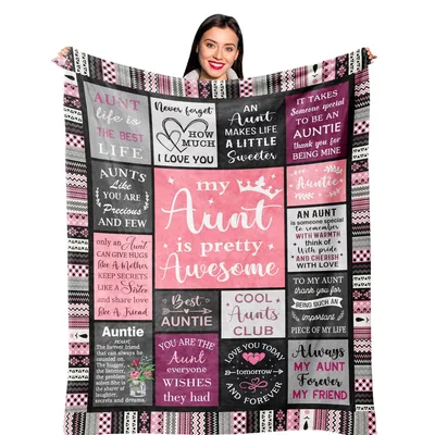 Aunt Gift Blanket Celebrating My Aunt Is Pretty Awesome Quotes