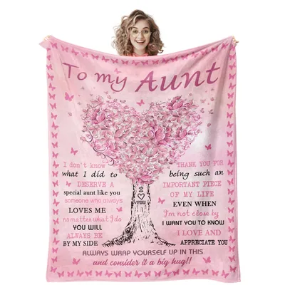 Aunt Heart Tree Blanket: A Soft Hug for Your Aunt