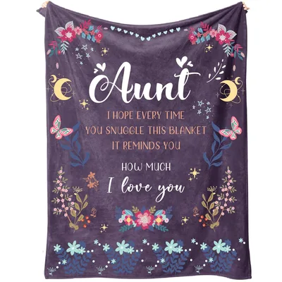 Best Aunt Blanket: A Floral Note of Love for Aunts