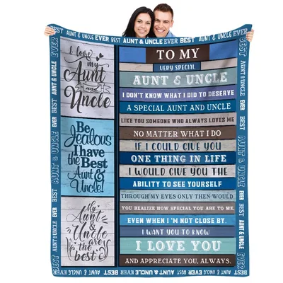 Aunt and Uncle Blanket: Sentimental Gift for Special Family Members