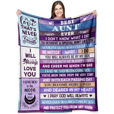Aunt Love Message Blanket: A Gift Written for Her