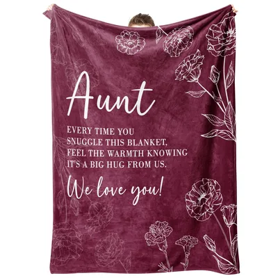 Floral Aunt Blanket for the Woman Who Hugs Everyone
