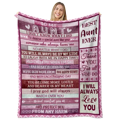 Aunt Love Letter Blanket: A Heartfelt Gift for Your Aunt