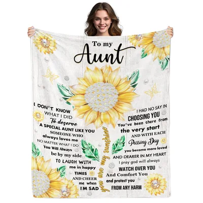 Aunt Sunflower Blanket: A Heartfelt Note for Your Favorite Aunt