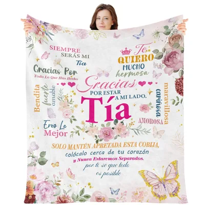 Aunt Thank You Blanket: A Spanish Tía Throw
