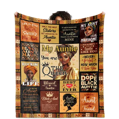 Auntie Queen Blanket for the Aunt Who Rules