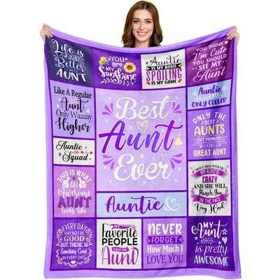 Awesome Aunt Blanket: Funny Gift for Aunts