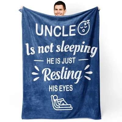 Uncle Resting Eyes Blanket: A Funny Gift for Uncle