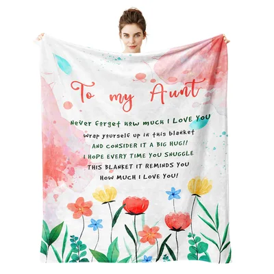 to My Aunt Never Blanket: A Love Note in Watercolor Flowers