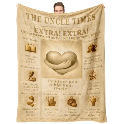 Uncle Newspaper Blanket: A Front-Page Thank-You for Uncle