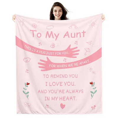 To My Aunt Hug Message Blanket: A Hug Across the Miles