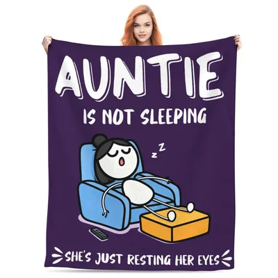 Resting Her Eyes Blanket for the Auntie Who Always Naps