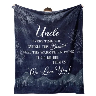 Uncle Every time Blanket: A Hug From Your Nieces and Nephews
