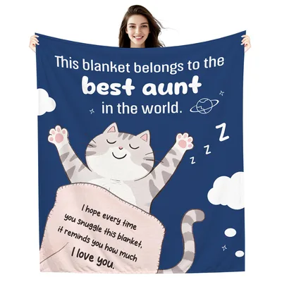 This Blanket Belongs Blanket for the Best Aunt Ever