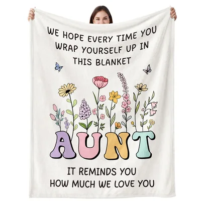 We Hope Every Time Blanket for Aunts Who Are Loved