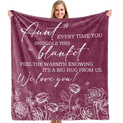 Aunt Christmas Blanket: A Hug Stitched in Roses