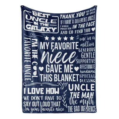 Favorite Niece Uncle Blanket: A Gift Your Uncle Will Love