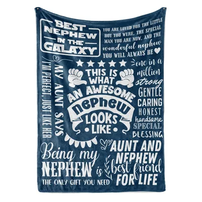 Aunt and Nephew Blanket: Best Nephew in the Galaxy Throw