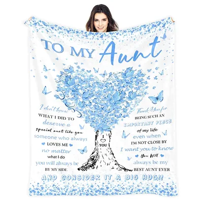 Butterfly Heart Aunt Blanket: A Heartfelt Gift for Your Aunt