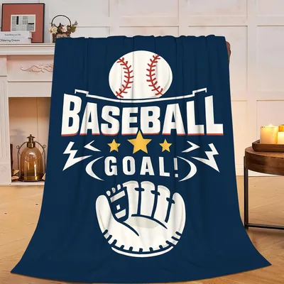 Baseball Glove Sports Blanket: Baseball Goal Design for Fans