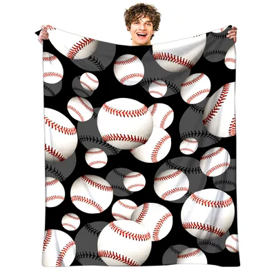 Baseball Pattern Blanket for Ballpark Fans and Dugout Dreamers