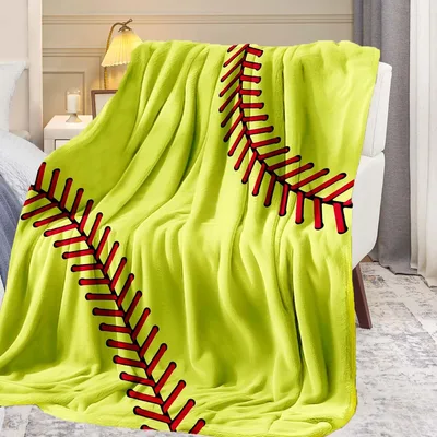 Softball Stitches Design Blanket for Players and Fans