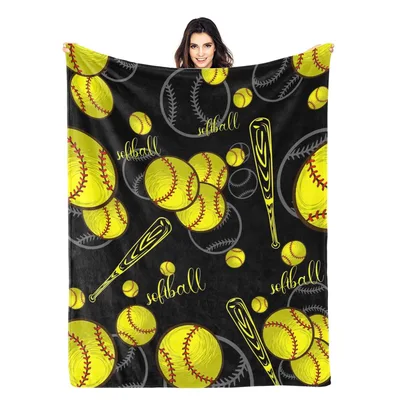 Softball Softball Softball Blanket for Sports Fans