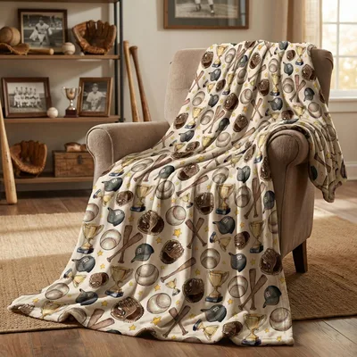 Baseball Fan Gift Blanket for Game Day Lovers