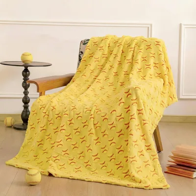 Softball Stitch Pattern Blanket for Softball Fans