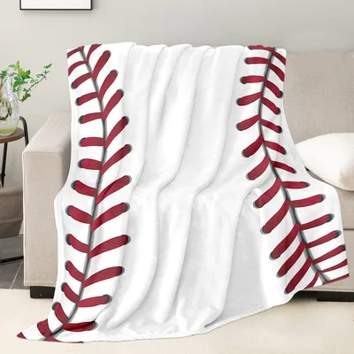 Baseball Stitches Design Blanket for Fans of the Diamond