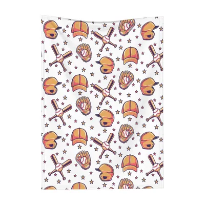 Baseball and Softball Pattern Blanket for Field Fans