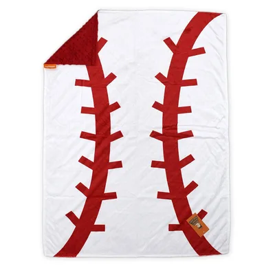 Baseball Stitch Red Seam Blanket: A Classic Ball Design for Fans