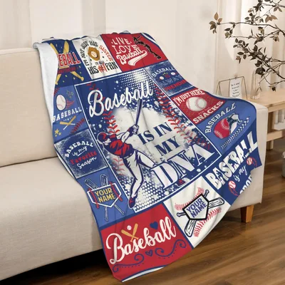 Baseball Is in My DNA Blanket for True Fans