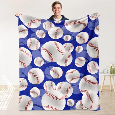 Baseball Pattern Blanket: A Classic Ball Design for Fans