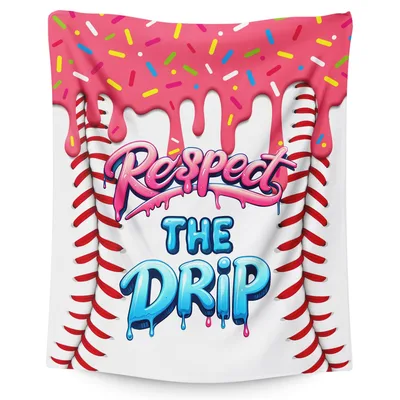 Respect the Drip Baseball Blanket No. 2
