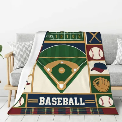 Baseball Field Blanket: Diamond Design for Fans