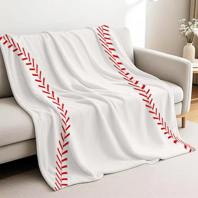 Baseball Stitch Pattern Blanket for Fans of the Diamond – Design 3