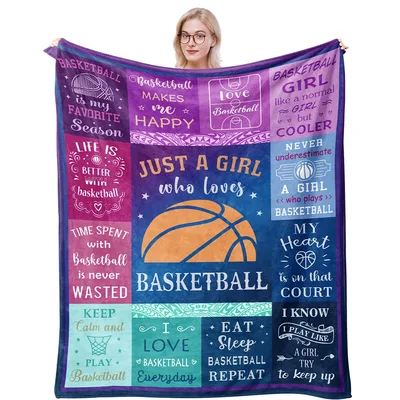 Basketball is my Favorite Blanket for Girls Who Hoop