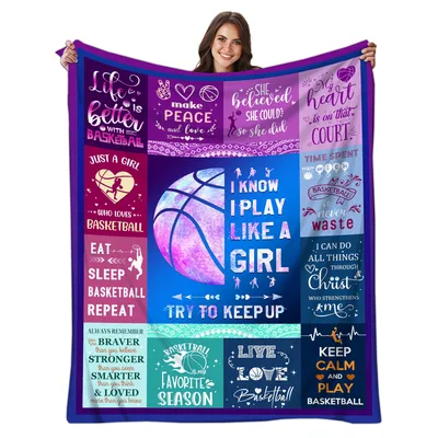 Life is better with Basketball Blanket: Girls Who Play