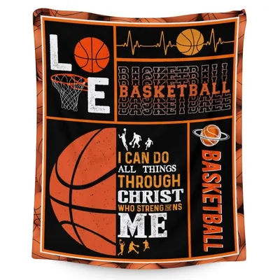Love Basketball Blanket for Hoops Fans and Families