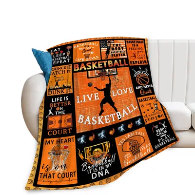 Live Love Basketball Blanket for Hoop Fans