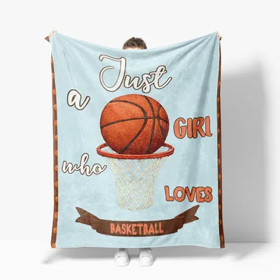 Basketball Girl Hoop Blanket for Hoops Fans