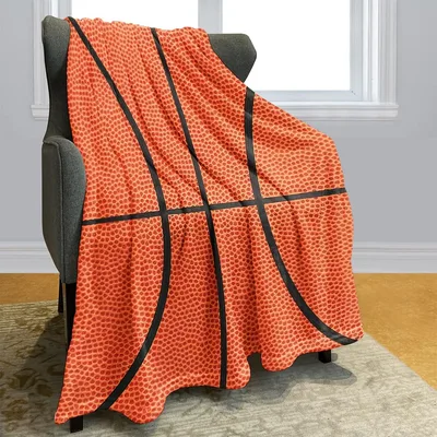 Basketball Texture Pattern Blanket: Court-Ready Comfort