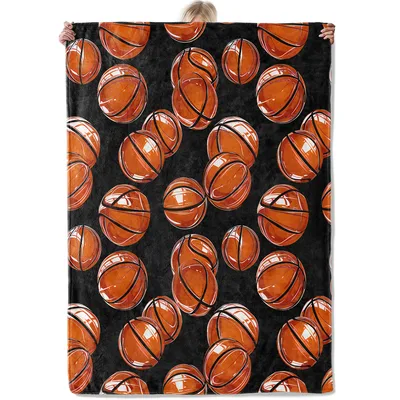 Basketballs on Black Blanket for Hoop Fans
