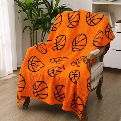 Basketball Pattern Blanket for Hoop Fans and Court Lovers