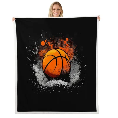 Basketball Splash Art Blanket for Court Lovers